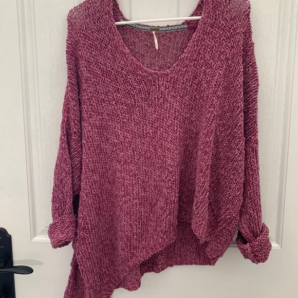 NWOT Free people oversized asymmetrical sweater - Picture 11 of 12